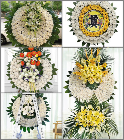 贵州毕节市织金县黑土镇三坝村花圈速递